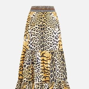 Camilla Leopard & Tiger Print Maxi Skirt